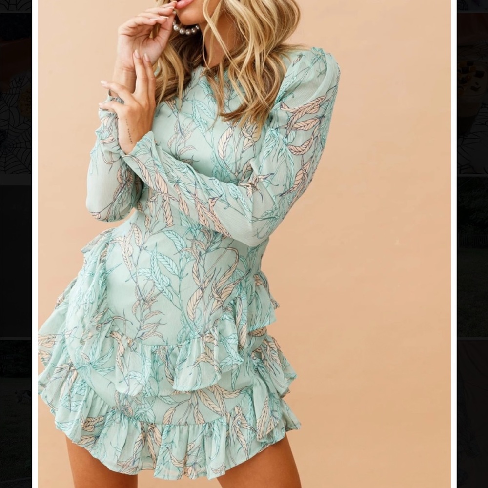 Sage and Paige Arctic mint dress